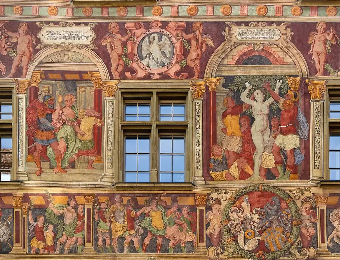 Schaffhouse — File:Schaffhausen - Haus zum Ritter 03.jpg